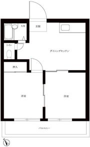 ビラ松木の間取り画像