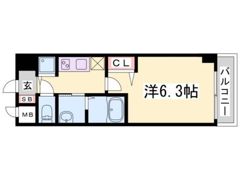 グランカリテ神戸WESTの間取り画像