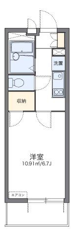 レオパレスベルファムの間取り画像