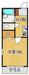 エクシヴ西園町の間取り画像