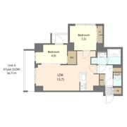 S－RESIDENCE高島平asoleaの間取り画像