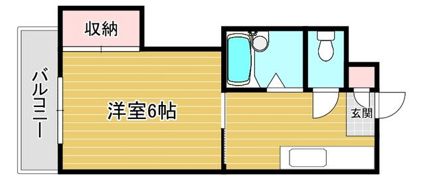 シャトレ境川Ⅱの間取り画像
