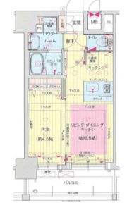 プレサンス新大阪ザ・シティの間取り画像