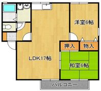 エクセル水神 B棟の間取り画像