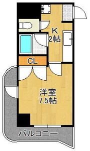 ニューサンリバー6番館の間取り画像
