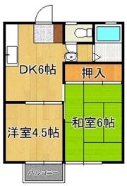 大庭ハイツA棟の間取り画像
