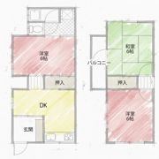 四條畷市米崎町貸家の間取り画像