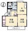 ティファニー B棟の間取り画像
