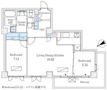 広尾ガーデンヒルズA棟の間取り画像