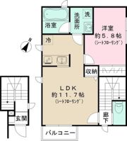 Residenza Gemelli Sudの間取り画像