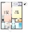 オアシス秋吉Ⅰの間取り画像