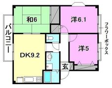 フォブール三好A棟の間取り画像