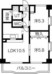 ユーライフ加家の間取り画像