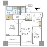 白金ザ・スカイ東棟の間取り画像