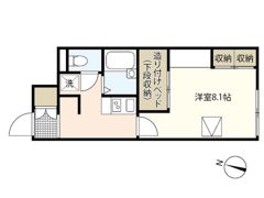レオパレスフクシマの間取り画像