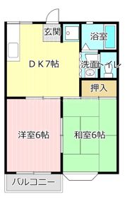 アメニティ若草Aの間取り画像