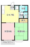 アメニティ若草Aの間取り画像