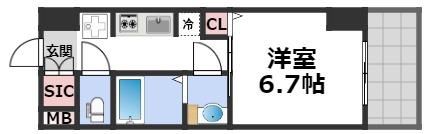 ジオエント新町の間取り画像