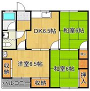 竹尾ハイツの間取り画像