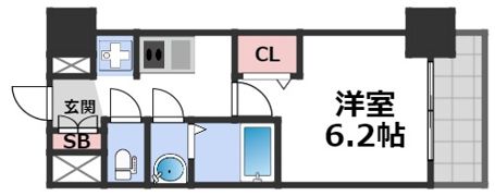 プレサンス難波インフィニティの間取り画像