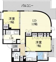 グランアッシュ梅田ヴィークスの間取り画像