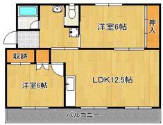 ヴィラナリー中間II 5号棟の間取り画像