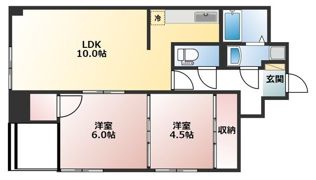 ベルトピア富山 Ⅰの間取り画像