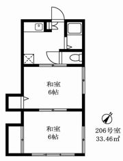 第5カントー荘の間取り画像