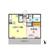 D－ROOM須屋（トリシア）の間取り画像