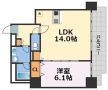 エルデ北堀江の間取り画像