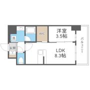 リヴェント難波ウエストの間取り画像