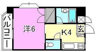 サンハイツ桑原の間取り画像
