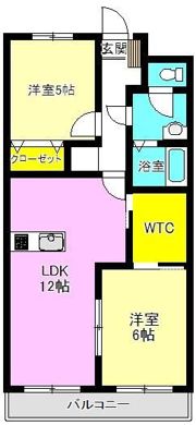 サンハイツアマダの間取り画像
