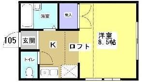パレス東名Ⅲの間取り画像
