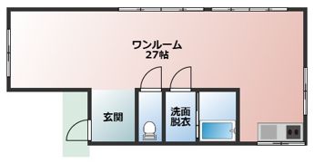 横田貸家の間取り画像