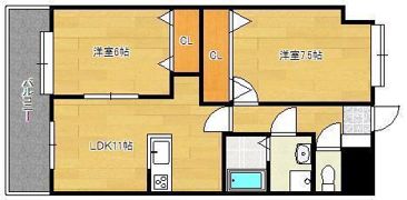 ギャラン吉野町の間取り画像