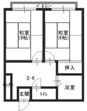 桃源台ハイツの間取り画像
