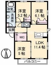ロイヤル フェルティ F棟の間取り画像