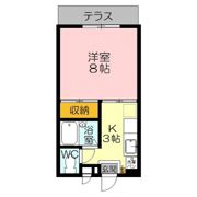 ペルル渡辺の間取り画像