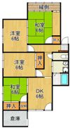 大膳二丁目4番貸家の間取り画像