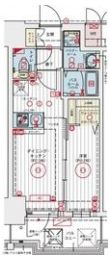 エステムコート新大阪XVIIベイスの間取り画像