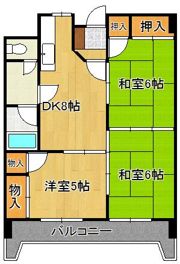 コーポ森川の間取り画像