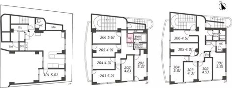 SB030 クロス三軒茶屋9の間取り画像