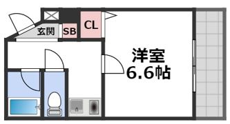 エトワールヴィルーR深江橋駅前の間取り画像