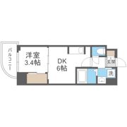 セレニテ谷町四丁目アリエの間取り画像