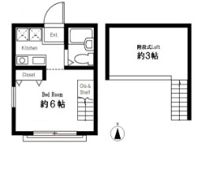 ハーミットクラブハウス峰岡B棟の間取り画像