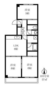 フォンテーヌ中野の間取り画像