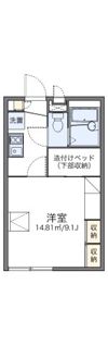 レオパレスジャルダンDの間取り画像