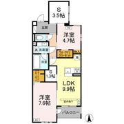 セレスティア上井草の間取り画像