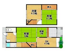 テラス 豊中市螢池北町の間取り画像